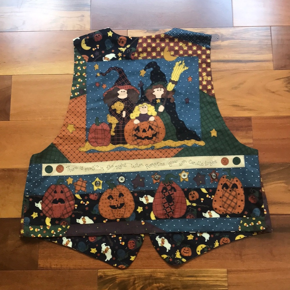 Debbie Munn printed fabric vests